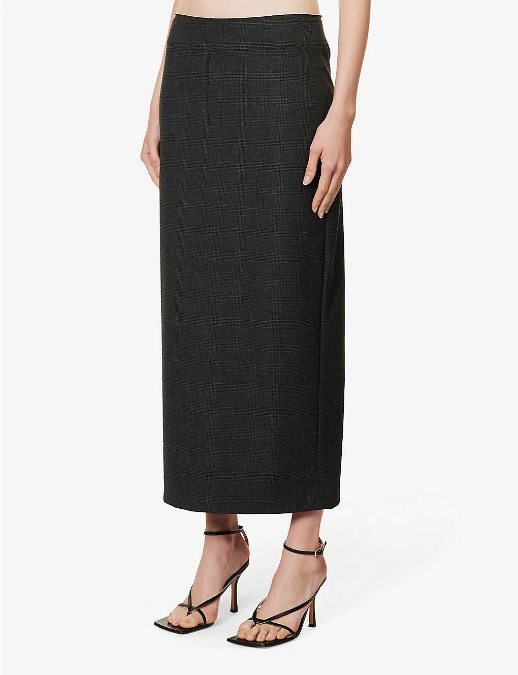 BEC + BRIDGE Tali Check-print Stretch-woven Midi Skirt 5 BEC + BRIDGE Tali Check-print Stretch-woven Midi Skirt - Image 3