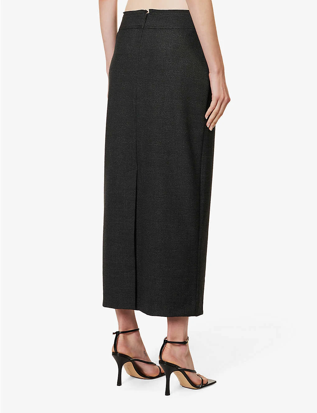 BEC + BRIDGE Tali Check-print Stretch-woven Midi Skirt 6 BEC + BRIDGE Tali Check-print Stretch-woven Midi Skirt - Image 4
