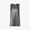 Max Mara Sagoma Split-hem Faux-leather Top 1 Max Mara Sagoma Split-hem Faux-leather Top -Ted Baker Store R04161470 MEDIUMGREY M