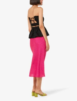 Whistles Floral-print Stretch Recycled-polyester Midi Skirt -Ted Baker Store R04162643 MULTICOLOURED ALT03