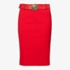 Pre-loved Versace Wool-blend Midi Skirt -Ted Baker Store R04162735 RED M