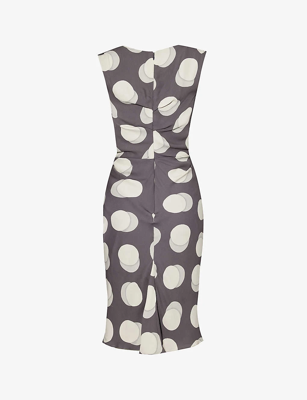 Pre-loved Christian Dior Polka-dot Silk Midi Dress 4 Pre-loved Christian Dior Polka-dot Silk Midi Dress - Image 2