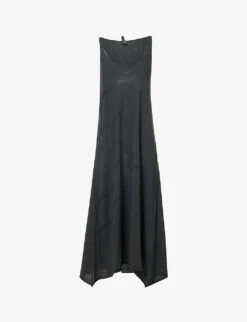 Sleeveless Relaxed-fit Cotton Knitted Midi Dress