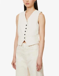 CITIZENS OF HUMANITY Sierra V-neck Cotton Vest -Ted Baker Store R04164573 MARZIPAN ALT02
