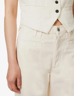 CITIZENS OF HUMANITY Sierra V-neck Cotton Vest -Ted Baker Store R04164573 MARZIPAN ALT04