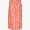 Semi-sheer Slim-fit Cotton Midi Skirt -Ted Baker Store R04165261 PINK M