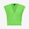 ME AND EM V-neck Relaxed-fit Cashmere Knitted Vest -Ted Baker Store R04165557 BRIGHTFERN M