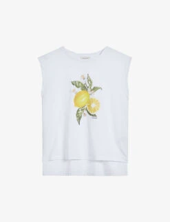 Ted Baker Dieanaa Graphic-print Cotton Vest Top