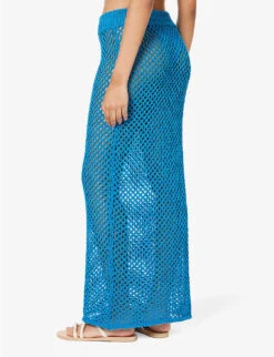 Cape May Crochet-pattern Cotton-blend Maxi Skirt -Ted Baker Store R04165724 RIDETHEWAVECROCHET ALT03