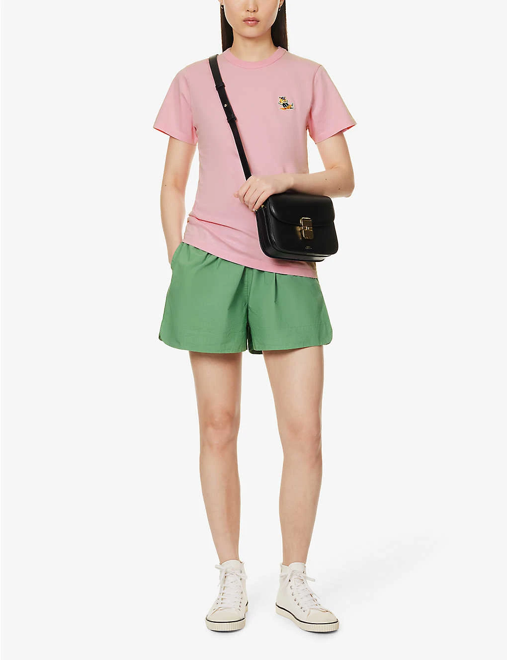 Brand-appliqué Ribbed-trim Cotton-jersey T-shirt 4 Brand-appliqué Ribbed-trim Cotton-jersey T-shirt - Image 2