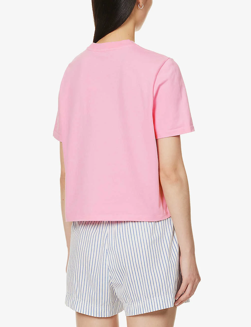 Brand-embroidery Boxy-fit Cotton-jersey T-shirt 6 Brand-embroidery Boxy-fit Cotton-jersey T-shirt - Image 4