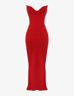 Tamara Strapless Stretch-crepe Maxi Dress