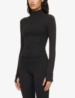 Lululemon Define Nulu Cropped Stretch-woven Jacket -Ted Baker Store R04166442 BLACK ALT02