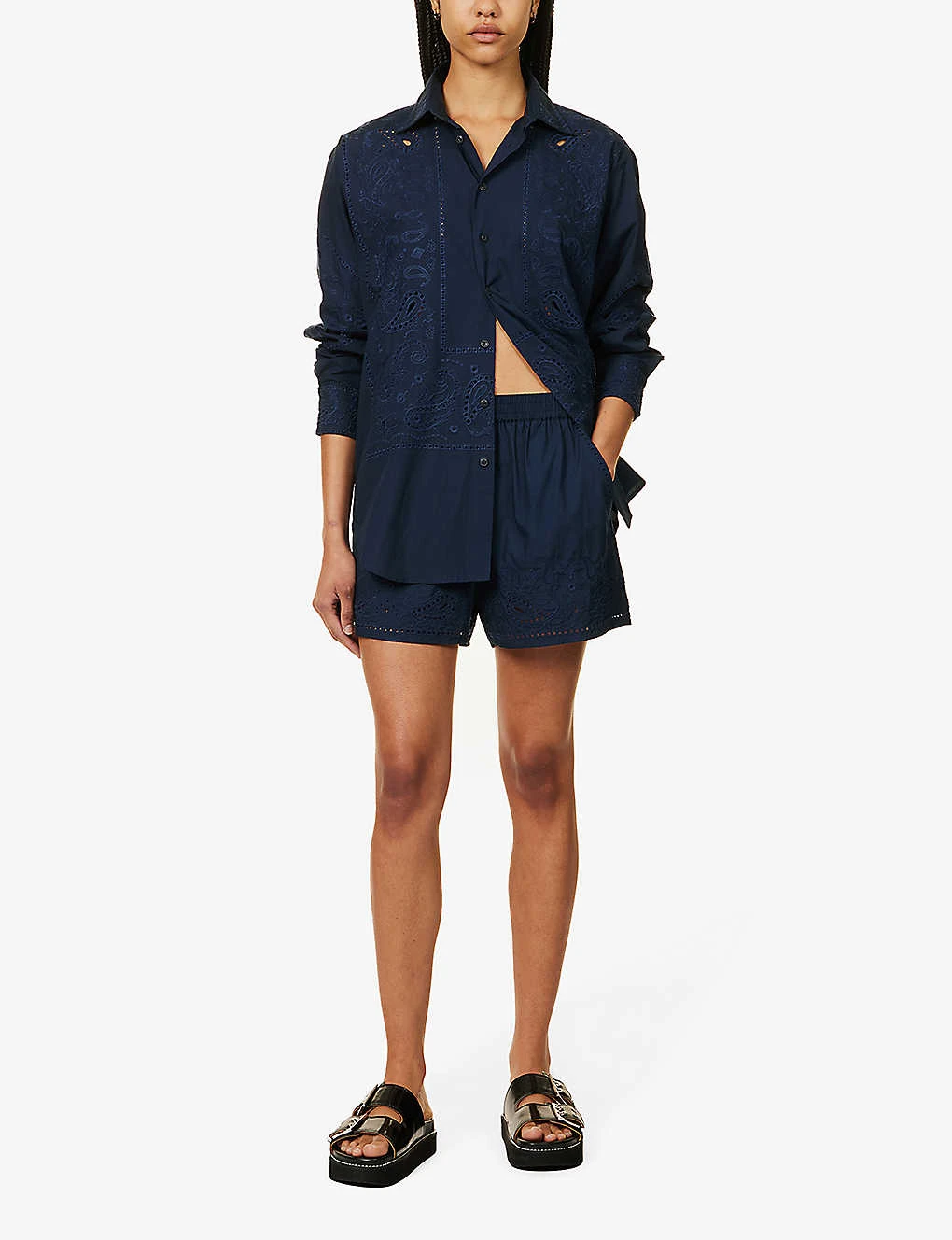 Rag & Bone Vivian Paisley-embroidered Cotton Shirt 4 Rag & Bone Vivian Paisley-embroidered Cotton Shirt - Image 2