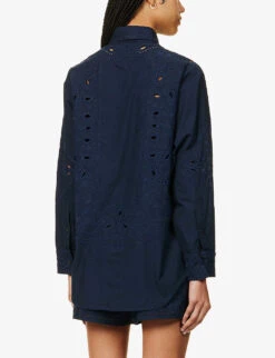 Rag & Bone Vivian Paisley-embroidered Cotton Shirt 11 Rag & Bone Vivian Paisley-embroidered Cotton Shirt -Ted Baker Store R04166658 SALPAISLEY ALT03