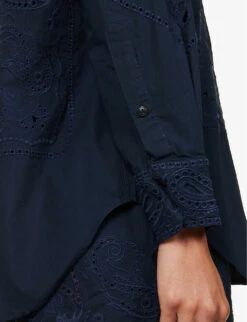 Rag & Bone Vivian Paisley-embroidered Cotton Shirt 13 Rag & Bone Vivian Paisley-embroidered Cotton Shirt -Ted Baker Store R04166658 SALPAISLEY ALT05