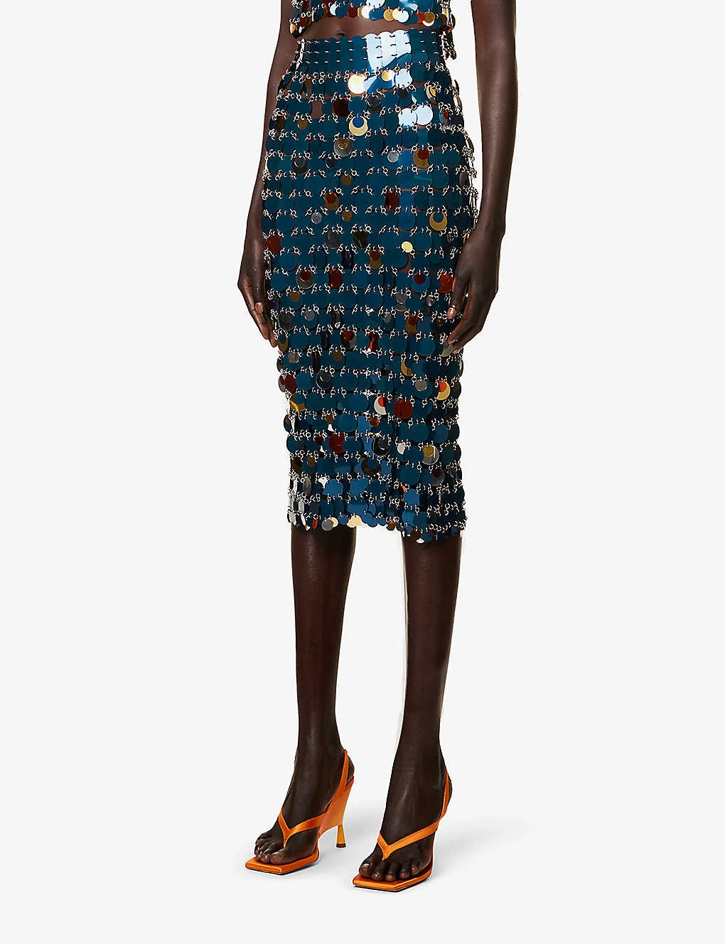 Paco Rabanne Mid-rise Regular-fit Embellished Maxi Skirt 5 Paco Rabanne Mid-rise Regular-fit Embellished Maxi Skirt - Image 3