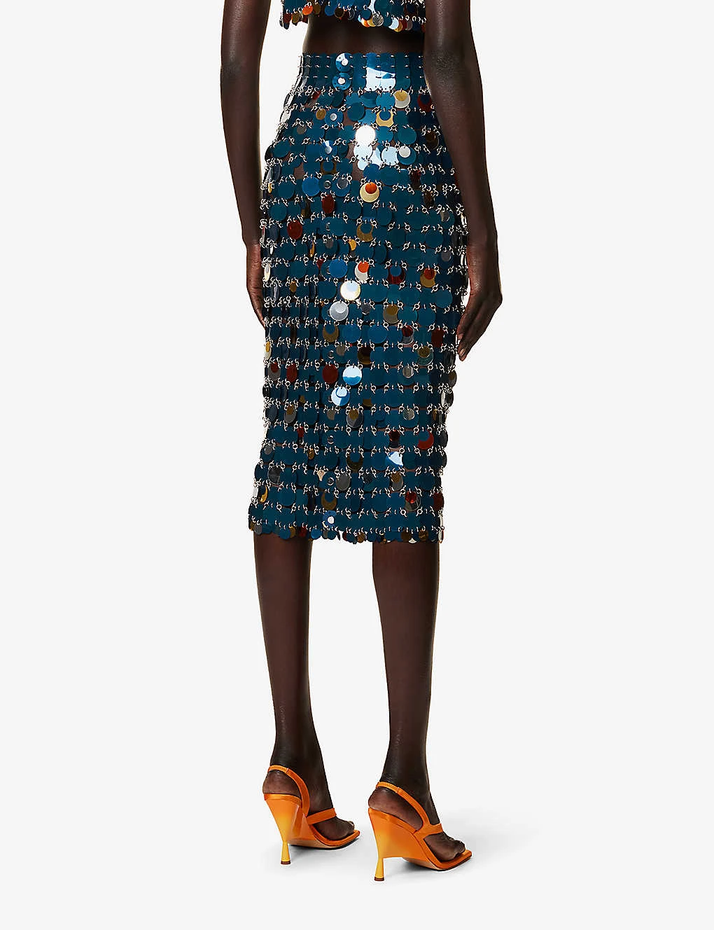 Paco Rabanne Mid-rise Regular-fit Embellished Maxi Skirt 6 Paco Rabanne Mid-rise Regular-fit Embellished Maxi Skirt - Image 4