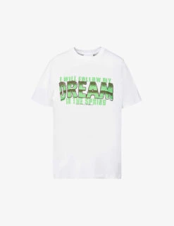 Ganni Dream Graphic-print Relaxed-fit Organic Cotton-jersey T-shirt