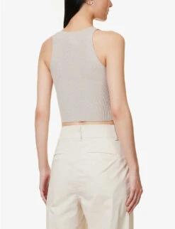Grace Slim-fit Knitted Top 10 Grace Slim-fit Knitted Top -Ted Baker Store R04167923 OATMEAL ALT03