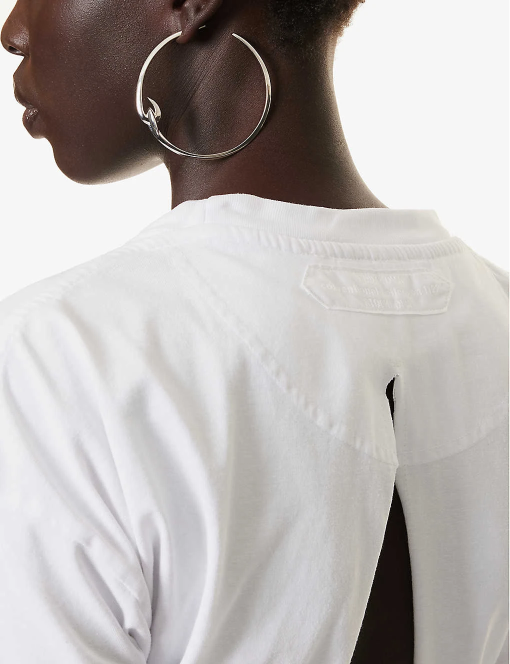 Logo-tab Short-sleeved Cotton-blend T-shirt 7 Logo-tab Short-sleeved Cotton-blend T-shirt - Image 5