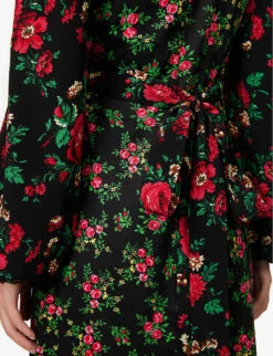 Villanelle Floral-print Cotton Maxi Dress -Ted Baker Store R04168132 BLACK ALT06