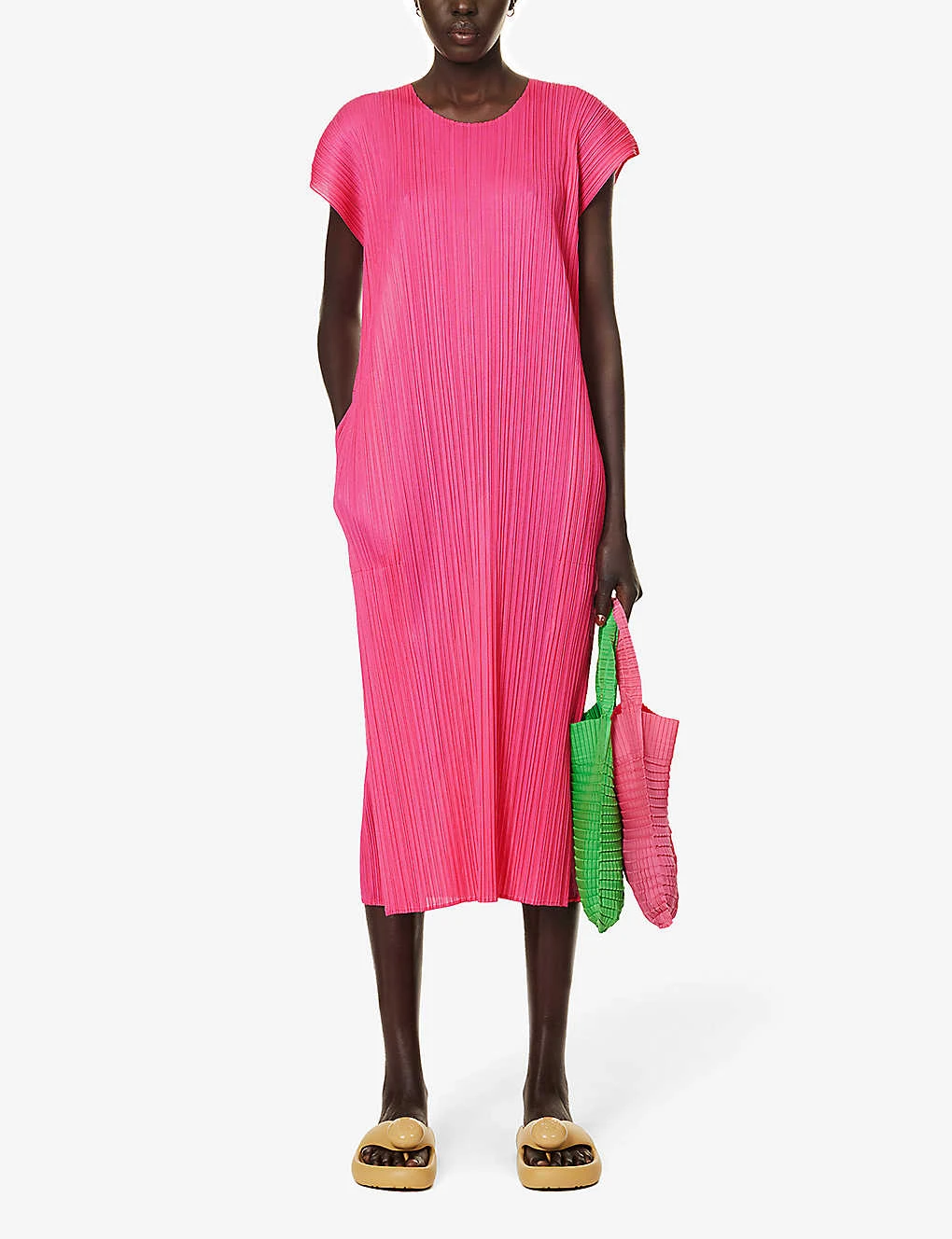 July Round-neck Split-hem Knitted Midi Dress 4 July Round-neck Split-hem Knitted Midi Dress - Image 2