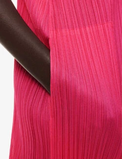 July Round-neck Split-hem Knitted Midi Dress 14 July Round-neck Split-hem Knitted Midi Dress -Ted Baker Store R04168553 BRIGHTPINK ALT05