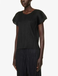 Tropical Winter Pleated Knitted Top 10 Tropical Winter Pleated Knitted Top -Ted Baker Store R04168565 GREEN ALT02