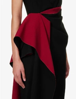 Calatrava Sleeveless Woven Maxi Dress 11 Calatrava Sleeveless Woven Maxi Dress -Ted Baker Store R04168593 BLACKSANGRIA ALT04