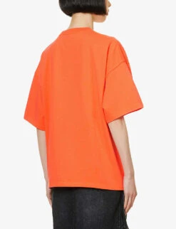 Exclusive Unisex Kria Logo-embroidered Organic Cotton T-shirt -Ted Baker Store R04168672 RED ALT03