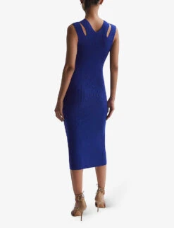 Reiss Kara Bodycon Stretch-knit Midi Dress 10 Reiss Kara Bodycon Stretch-knit Midi Dress -Ted Baker Store R04169036 PURPLE ALT03
