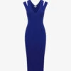 Reiss Kara Bodycon Stretch-knit Midi Dress -Ted Baker Store R04169036 PURPLE M