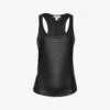 Reiss Lilly Round-neck Sleeveless Metallic Stretch-woven Vest -Ted Baker Store R04169180 BLACK M