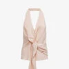 Reiss Freda Draped Stretch-woven Top -Ted Baker Store R04169195 NUDE M