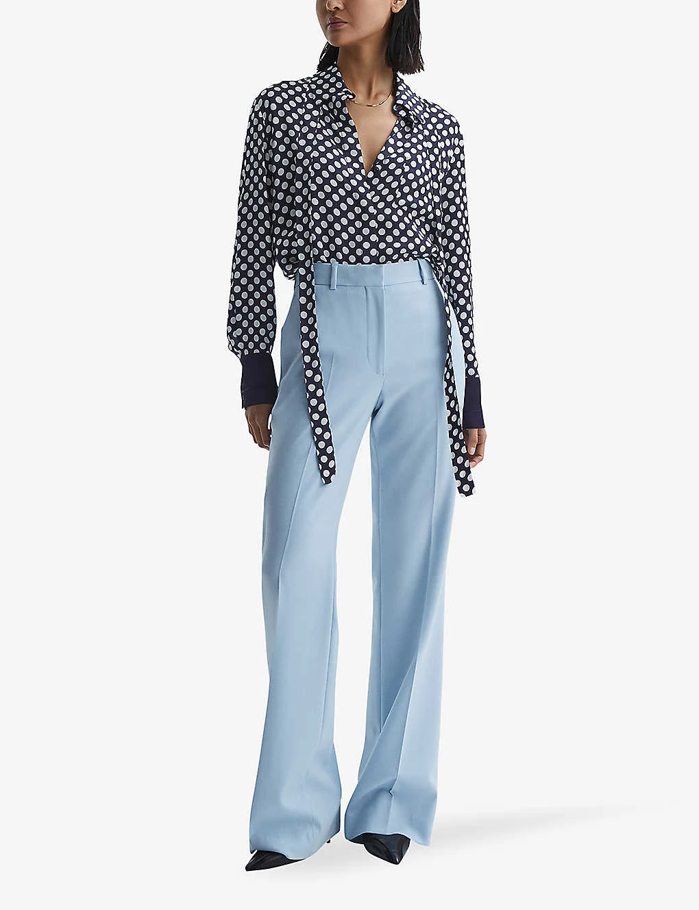 Reiss Ezra Pussybow-tie Polka-dot Woven Blouse 4 Reiss Ezra Pussybow-tie Polka-dot Woven Blouse - Image 2