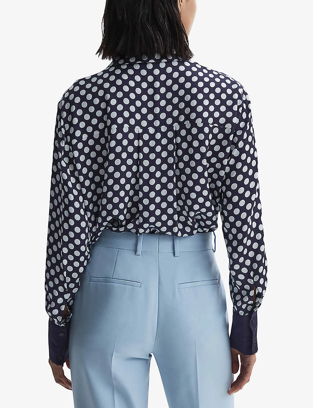 Reiss Ezra Pussybow-tie Polka-dot Woven Blouse 6 Reiss Ezra Pussybow-tie Polka-dot Woven Blouse - Image 4