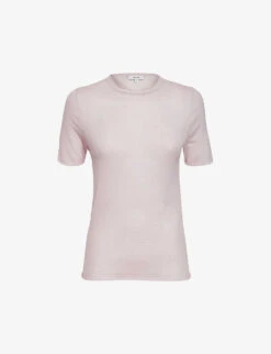 Reiss Alicia Round-neck Knitted Wool T-shirt