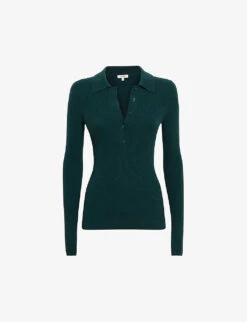 Reiss Sienna Collared Stretch-knit Top