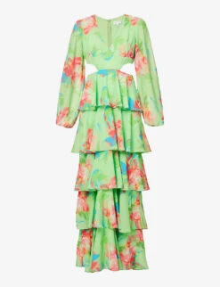 Exclusive Ashton Floral-print Woven Maxi Dress