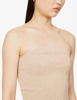 Exclusive Kiera Strapless Knitted Midi Dress -Ted Baker Store R04169552 BEIGE ALT04