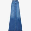 Valentino High-rise Train-hem Denim Maxi Skirt -Ted Baker Store R04169660 DENIMSCURO M