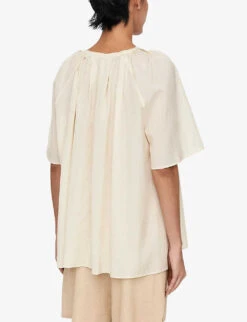 Joseph Blackwell Pleated Relaxed-fit Woven Top -Ted Baker Store R04169979 ALABASTER ALT03