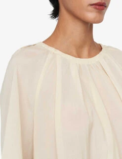 Joseph Blackwell Pleated Relaxed-fit Woven Top -Ted Baker Store R04169979 ALABASTER ALT04