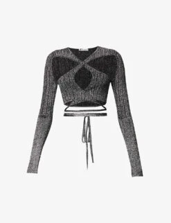 Peephole Cut-out Knitted Top