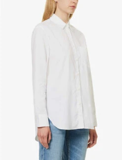 Rag & Bone Maxine Patch-pocket Relaxed-fit Cotton Shirt -Ted Baker Store R04170706 WHITE ALT02