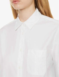 Rag & Bone Maxine Patch-pocket Relaxed-fit Cotton Shirt -Ted Baker Store R04170706 WHITE ALT04