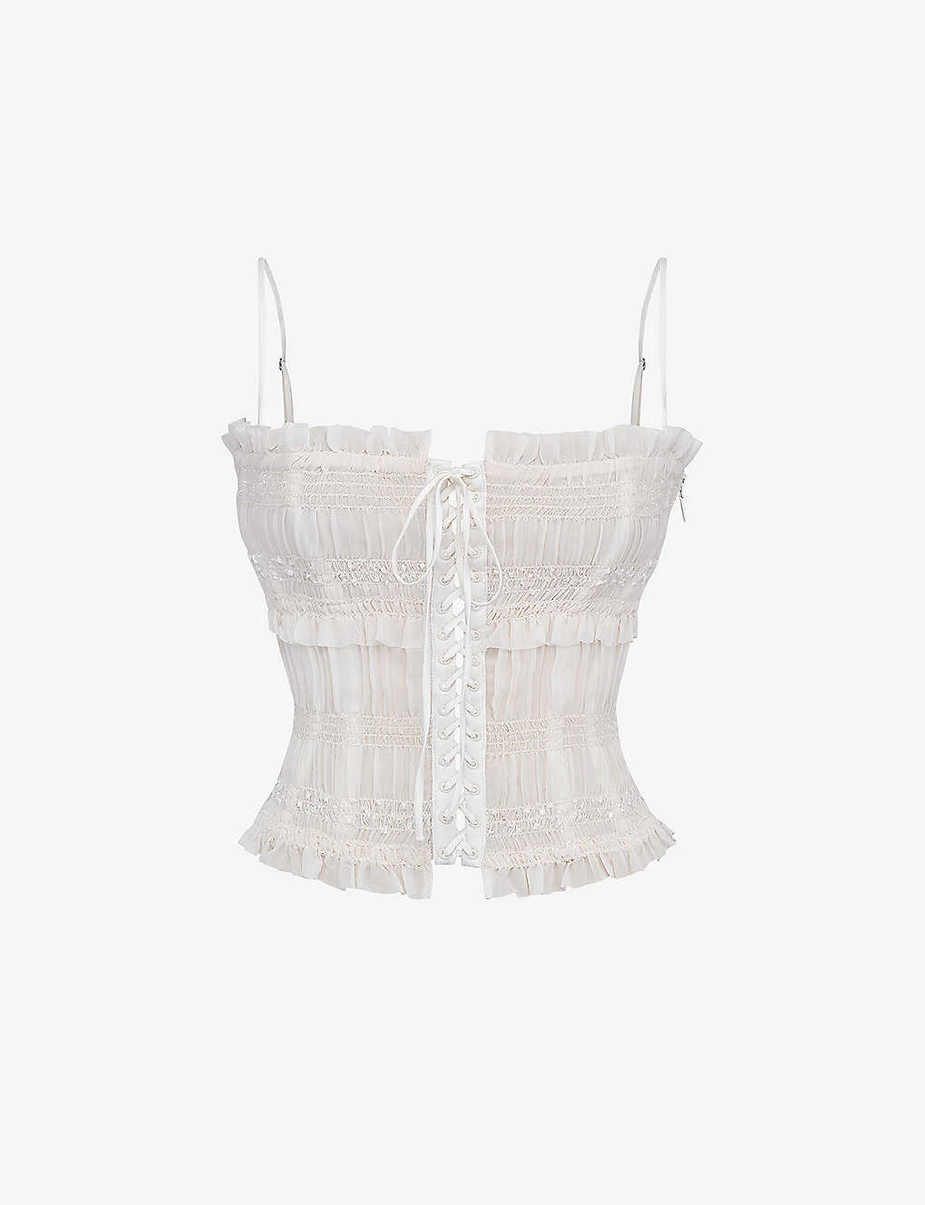 Lula Lace-up Crepe Top 3 Lula Lace-up Crepe Top