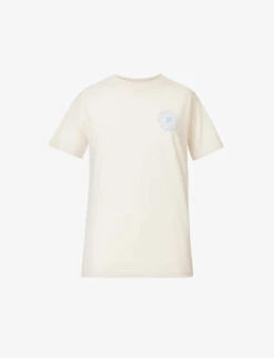 Sporty & Rich X Prince Club Logo-printed Cotton-jersey T-shirt