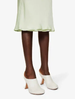 Jil Sander Flared-hem Elasticated-waistband Satin Midi Skirt 11 Jil Sander Flared-hem Elasticated-waistband Satin Midi Skirt -Ted Baker Store R04173106 335 ALT04